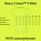Hi Vis Safety Green Ideal for Crafts Shirt, Gildan Adult's Heavy Cotton T-Shirt